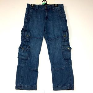 Ralph Lauren Crop Cargo Jeans w/Pockets GALORE!
